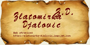 Zlatomirka Đalović vizit kartica